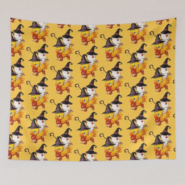 Item preview, Chocobo & Moogle Final Fantasy Black Mage Halloween Wizard Edition designed and sold by NEOFO.