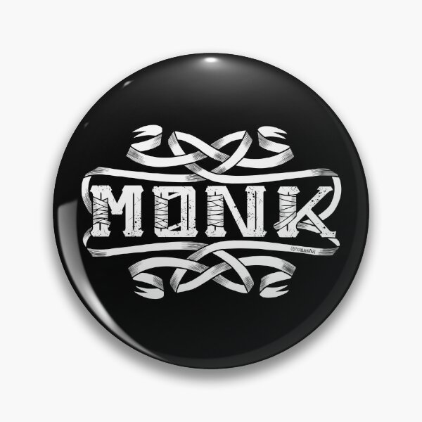 Item preview, D&D Monk Class Logo White designed and sold by CriticalLOL.