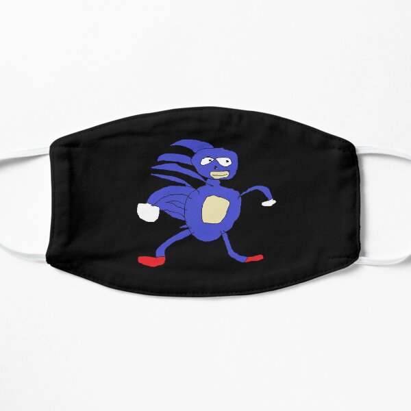 Gotta Go Fast Funny Sanic Meme Flat Mask