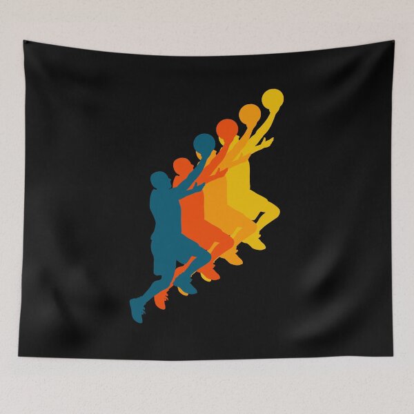 Item preview, Basketball Layup, Retro Vintage Basketball,  designed and sold by JasKei-Designs.