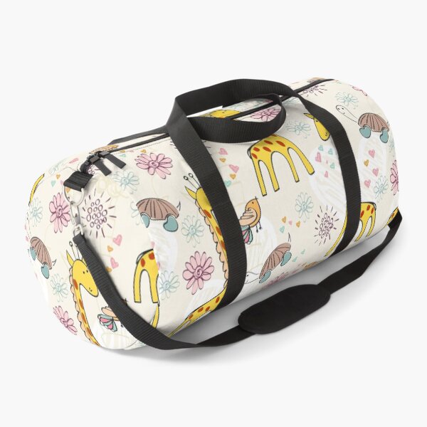 Item preview, Giraffe Bird Turtle Floral designed and sold by AlysaWithArt.