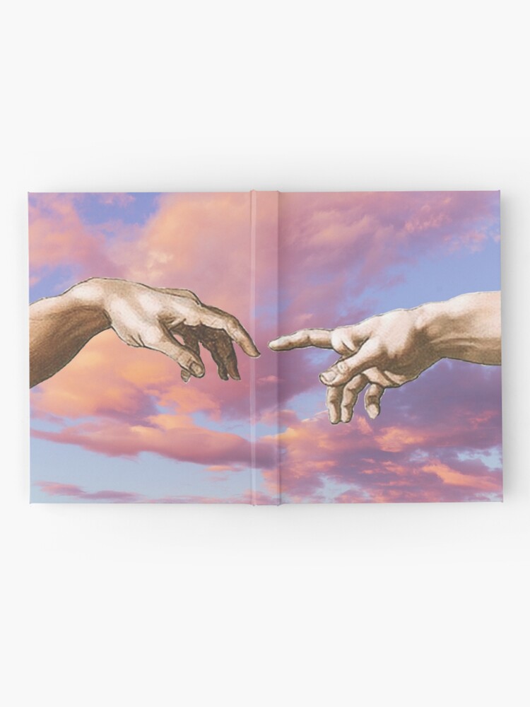 Michelangelo's The Creation of Adam Sunset Cloud Aesthetic Art Print for  Sale by ind3finite