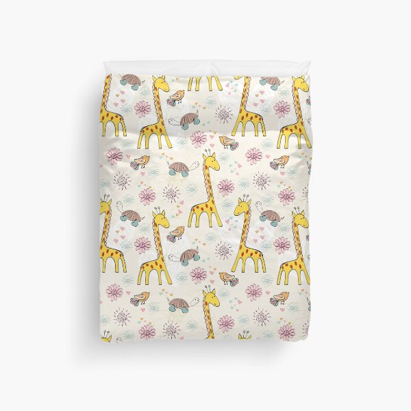Item preview, Giraffe Bird Turtle Floral designed and sold by AlysaWithArt.