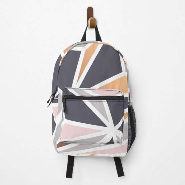 Item preview, Grey Brown Pink Tricolor Colorblock Pattern designed and sold by inquestyle.