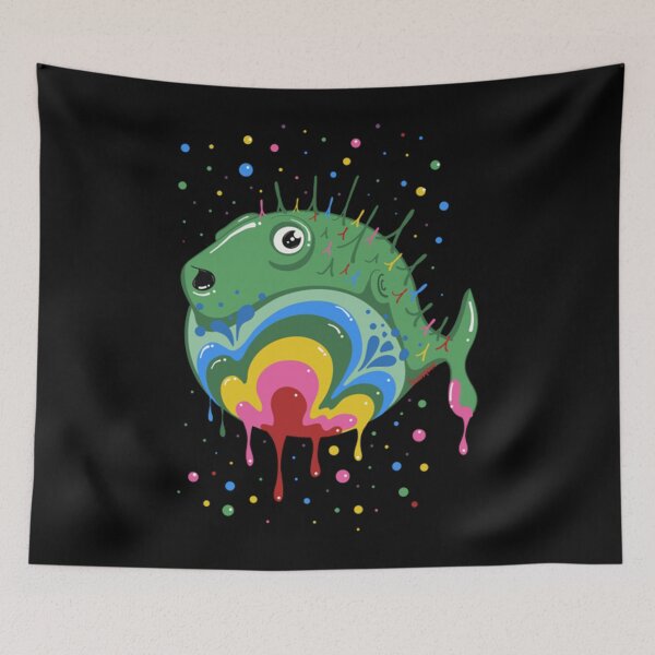 Item preview, Puffer Fish T-ShirtTrippy Puffer Fish designed and sold by TobukiDiophe.