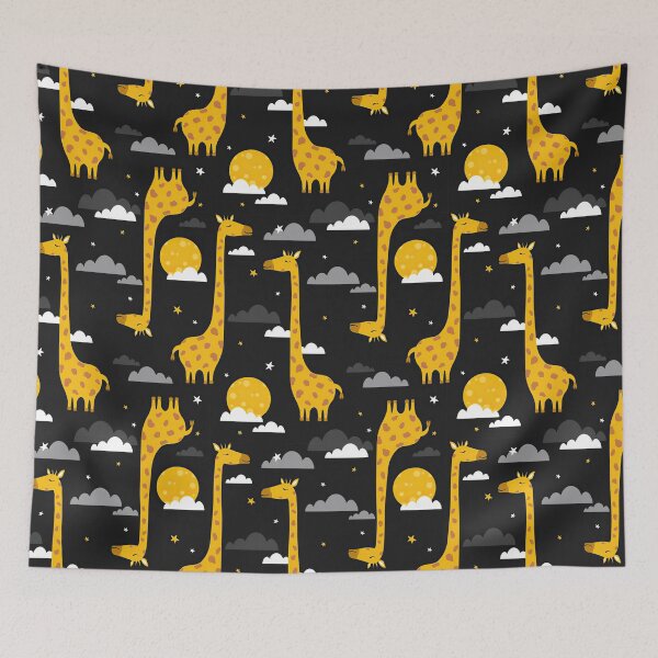 Item preview, Giraffe Night Moon designed and sold by AlysaWithArt.
