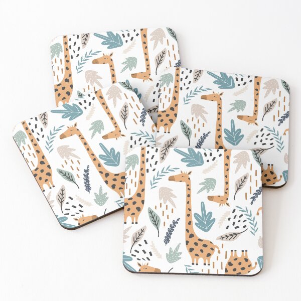 Item preview, Giraffe Plants On White designed and sold by AlysaWithArt.