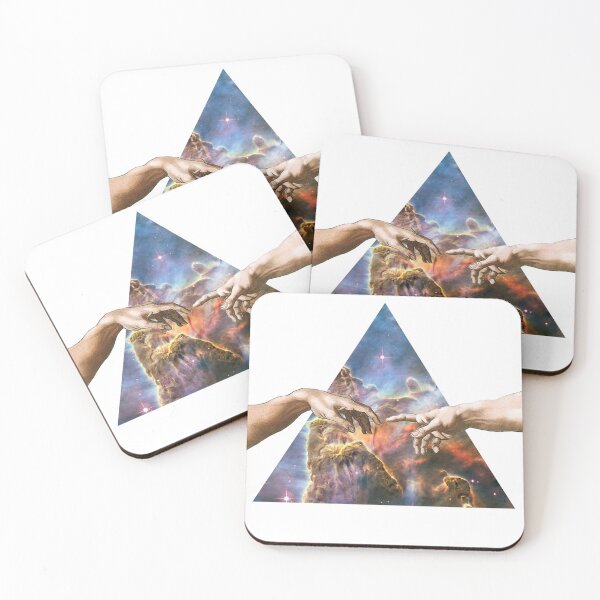 Item preview, Michelangelo The Creation of Adam Space Stars Aesthetic designed and sold by ind3finite.