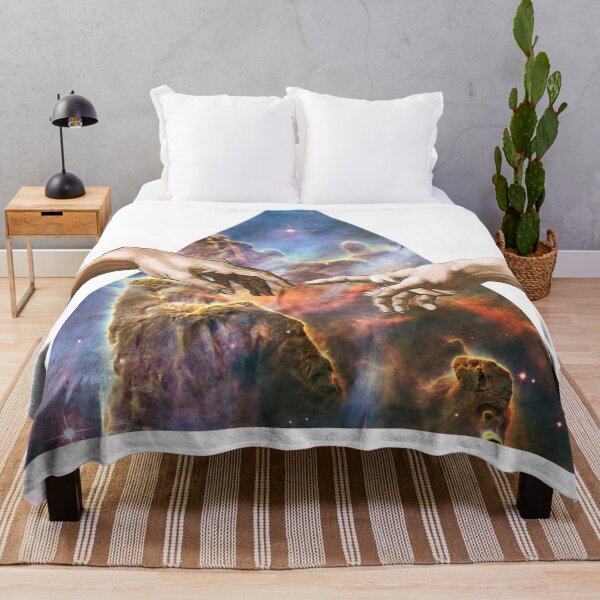 Item preview, Michelangelo The Creation of Adam Space Stars Aesthetic designed and sold by ind3finite.