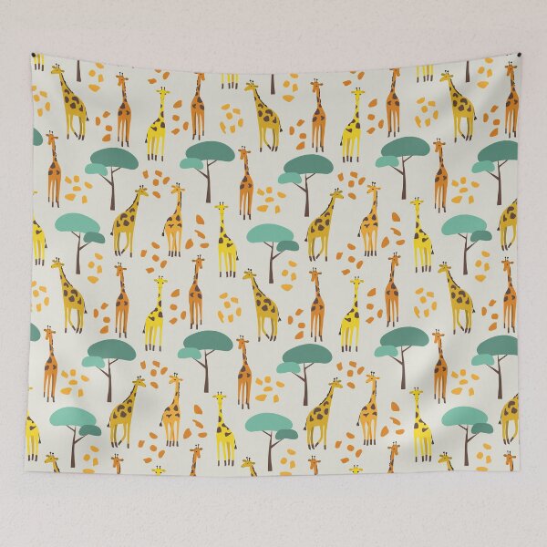 Item preview, Giraffe Tree Autumn designed and sold by AlysaWithArt.