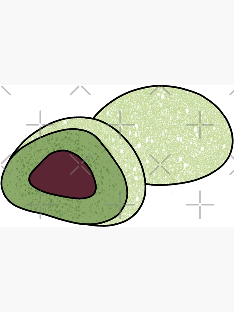 Aperçu 3 sur 3. Magnet avec l'œuvre Mochi Matcha & Haricots Rouges créée et vendue par charrchaa.