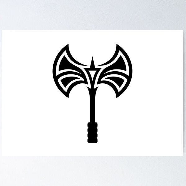 Item preview, Lesbian Labrys Uterus Stylized Symbol designed and sold by Sapphic Reality.