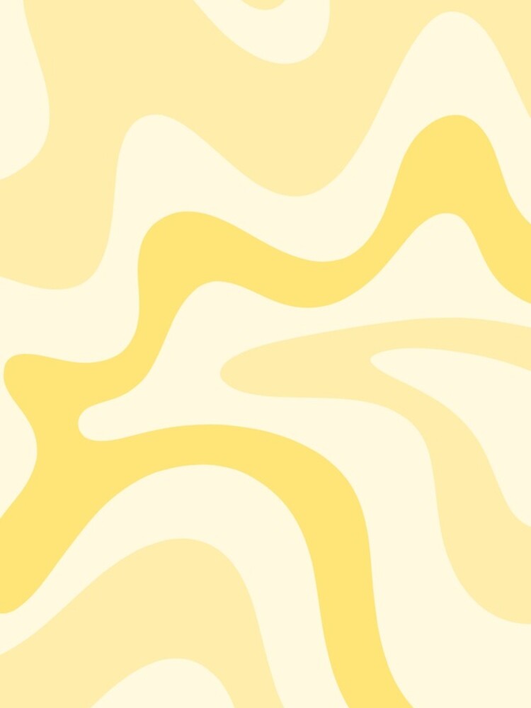 Imagen 4 de 4, Funda de iPhone con la obra Retro Liquid Swirl Abstract Pattern Square 3 en amarillo pálido, diseñada y vendida por kierkegaard.
