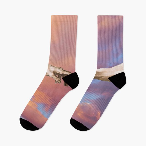 Item preview, Michelangelo The Creation of Adam Sunset Cloud Aesthetic designed and sold by ind3finite.