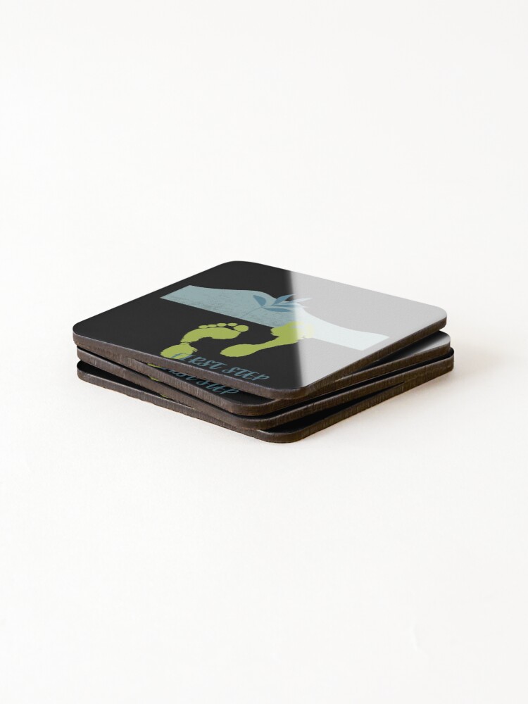 Thumbnail 4 of 5, Coasters (Set of 4), First Step. designed and sold by SooDesignStudio.