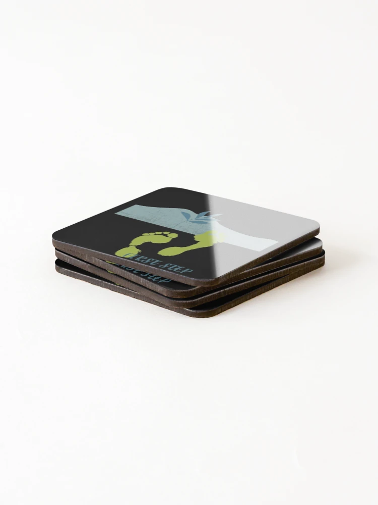 Thumbnail 4 of 5, Coasters (Set of 4), First Step. designed and sold by SooDesignStudio.