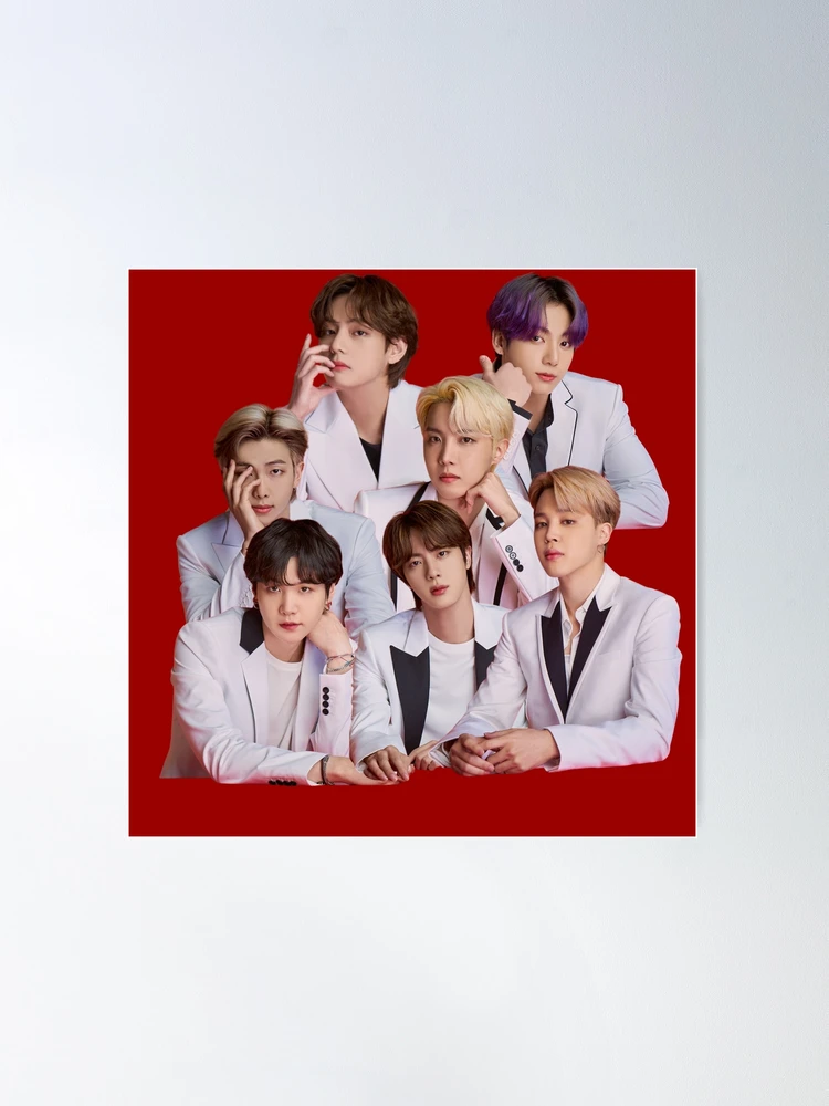 BTS KPOP 0T7 DESIGN Throw Pillow for Sale by Purplee7