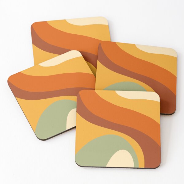 Item preview, Organic Groovy 70s Waves designed and sold by Freshfroot.