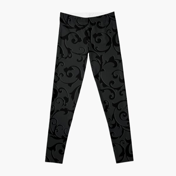 Black Paisley Leggings