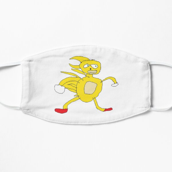 Gotta Go Fast Supah Super Sanic Meme Flat Mask