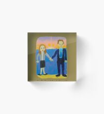 Jim and Pam's Wedding Gift Acrylic Block