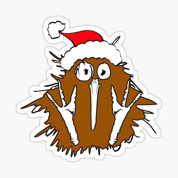 Xmas Kiwi bird Sticker