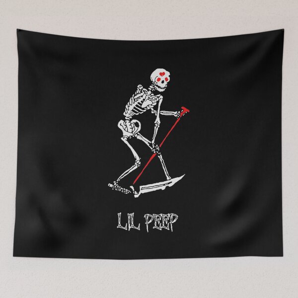 Item preview, Lil Peep Skélétón Grim R E A P E R T A T T O O And Official Design Pullover designed and sold by Dorothy Wright.