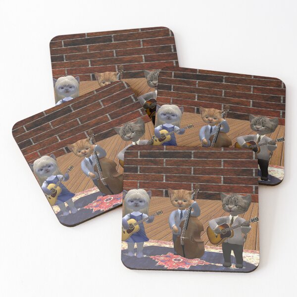 Item preview, cat folk band designed and sold by The Poette.