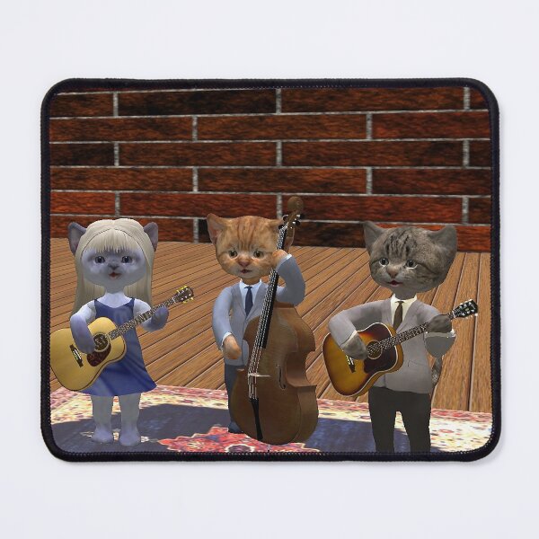 Item preview, cat folk band designed and sold by The Poette.