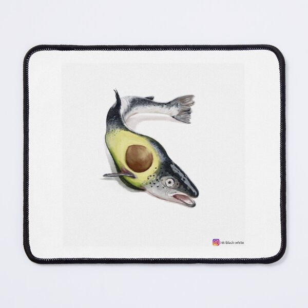 Item preview, Avocado Fish designed and sold by ink-black-white.