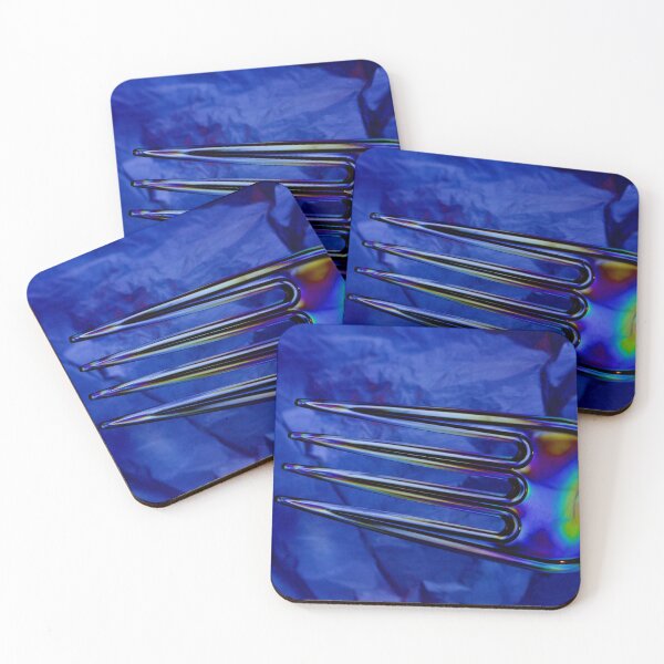 Item preview, POP Plastic fork on blue designed and sold by JustLagoons.