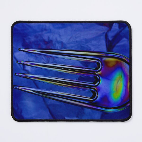 Item preview, POP Plastic fork on blue designed and sold by JustLagoons.