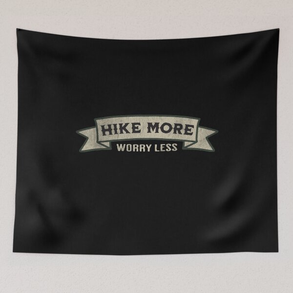 Item preview, Vintage Style Hike More Worry Less designed and sold by RoguePixel.