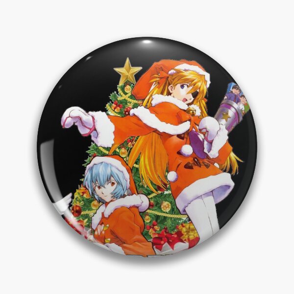 Item preview, Neon Genesis Evangelion Asuka Rei Happy Holidays designed and sold by Mr-Whatever.