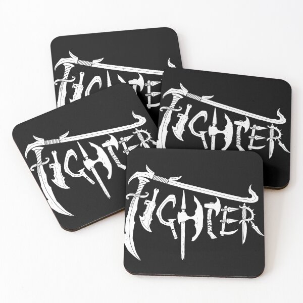 Item preview, D&D Fighter Class Logo White designed and sold by CriticalLOL.