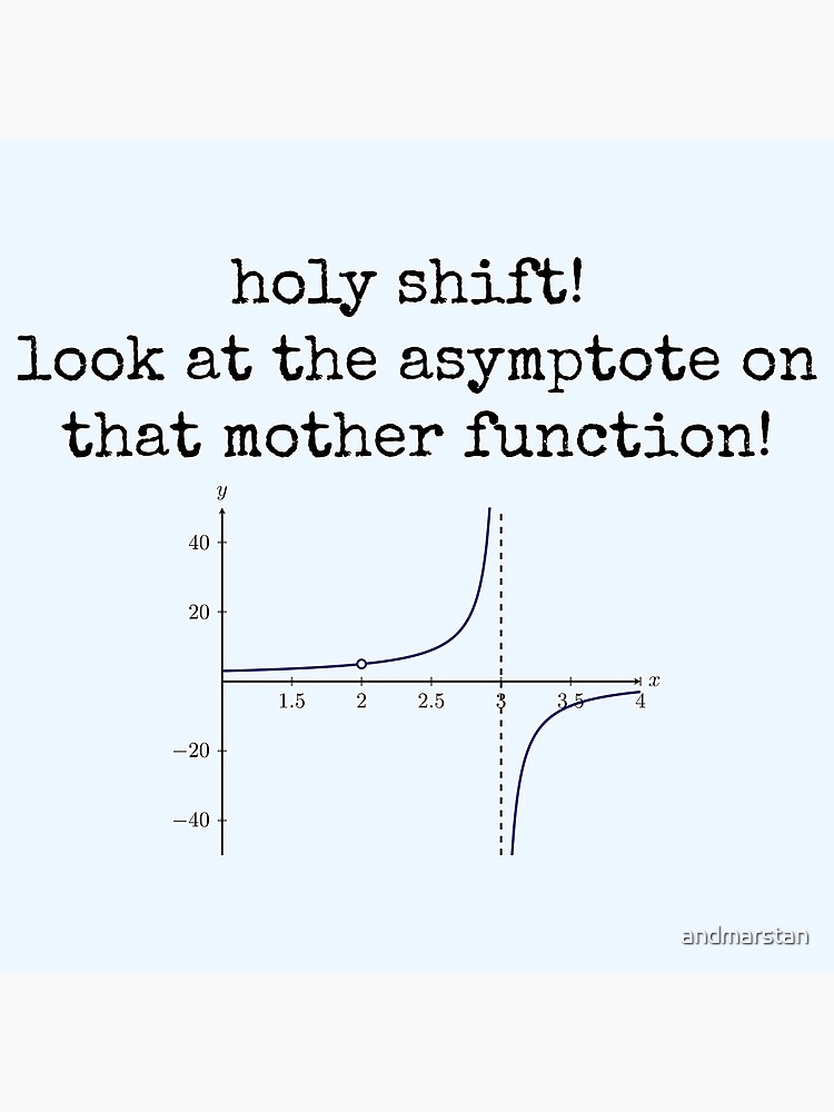 look at the asymptote on that mother function