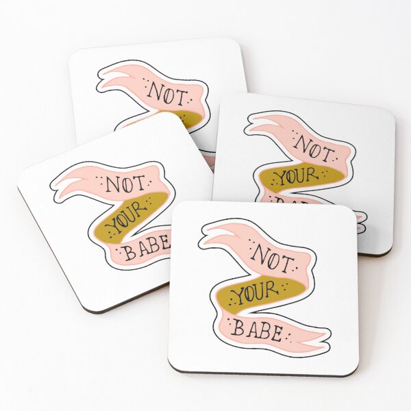 Item preview, not your babe banner designed and sold by anxietyflower.