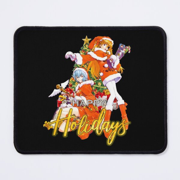 Item preview, Neon Genesis Evangelion Asuka Rei Happy Holidays designed and sold by Mr-Whatever.