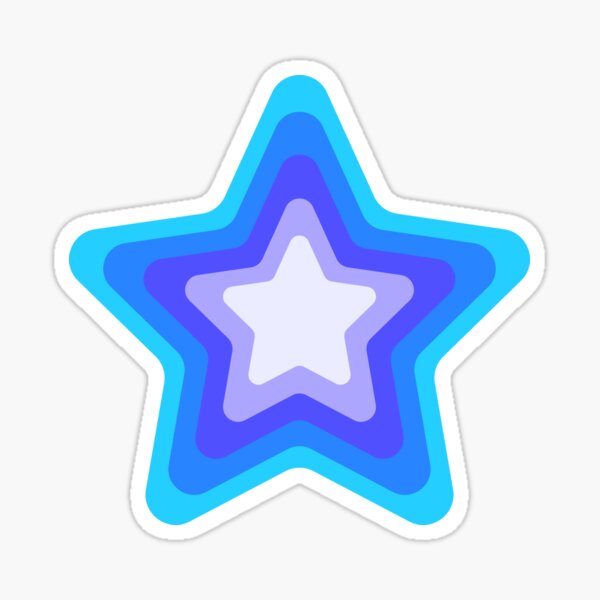 Dark Blue Star Glitter Sticker for Sale by arkeadesain