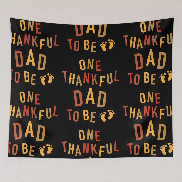 Item preview, One Thankful Dad To Be Thanksgiving Pregnancy Announcement designed and sold by sundae-artisan.