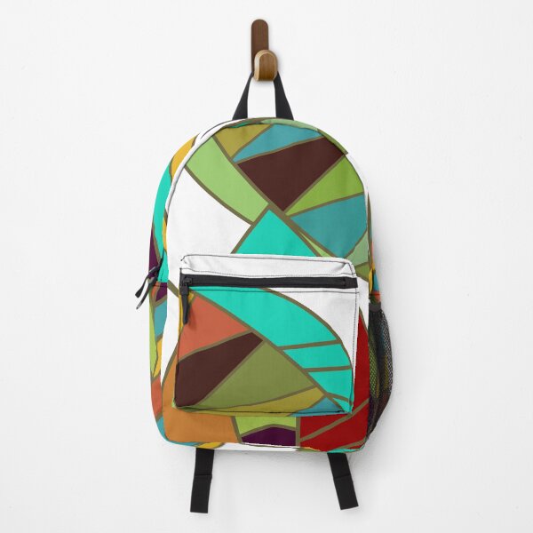 Item preview, Multicolor Autumn Leaves Geometric Asymmetric Pattern designed and sold by inquestyle.