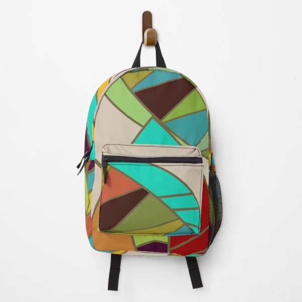 Item preview, Multicolor Autumn Leaves Geometric Asymmetric Pattern designed and sold by inquestyle.