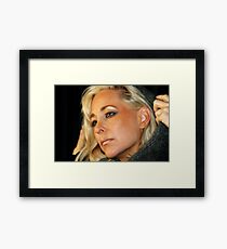 Blond Woman Framed Print