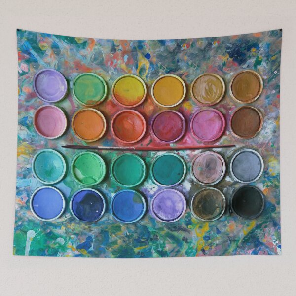 Item preview, Watercolor Paintbox With Brush designed and sold by Altan-HK.