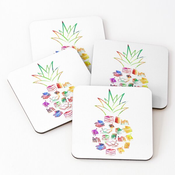 Item preview, Librarian pineapple watercolor designed and sold by aggiexnjoz.