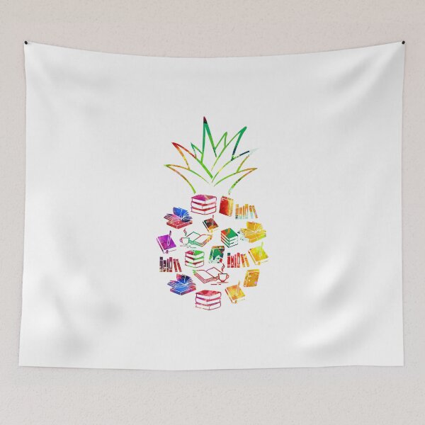 Item preview, Librarian pineapple watercolor designed and sold by aggiexnjoz.