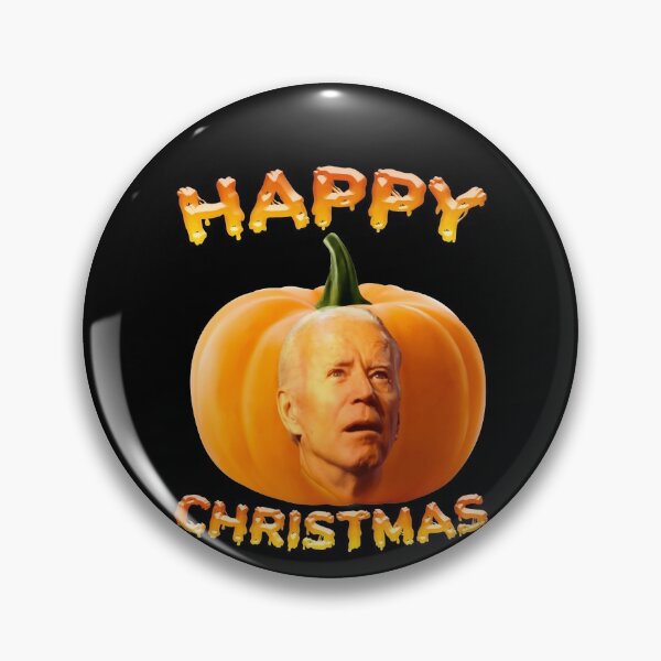 Item preview, Funny Anti Joe Biden Happy Christmas Holiday Pumpkin Head designed and sold by SHankdesign.