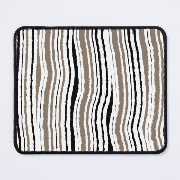Item preview, "Ploughed" 3 | Vertical Beige, Black and White Pattern designed and sold by LiseHoltArt.