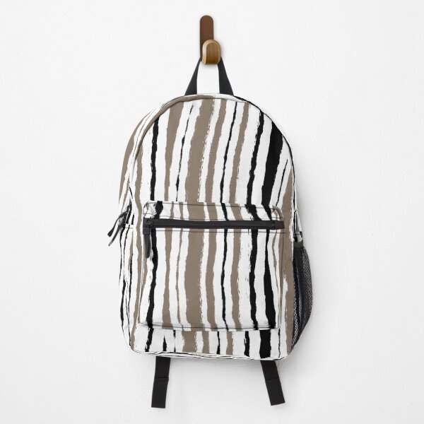 Item preview, "Ploughed" 3 | Vertical Beige, Black and White Pattern designed and sold by LiseHoltArt.