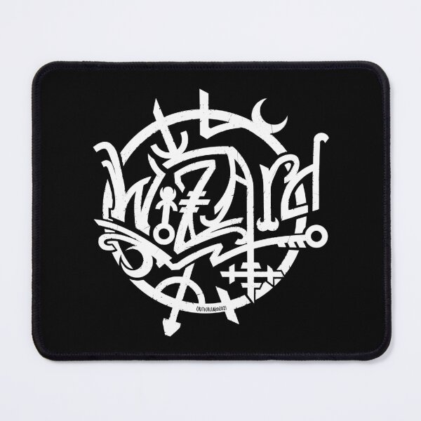 Item preview, D&D Wizard Class Logo White designed and sold by CriticalLOL.